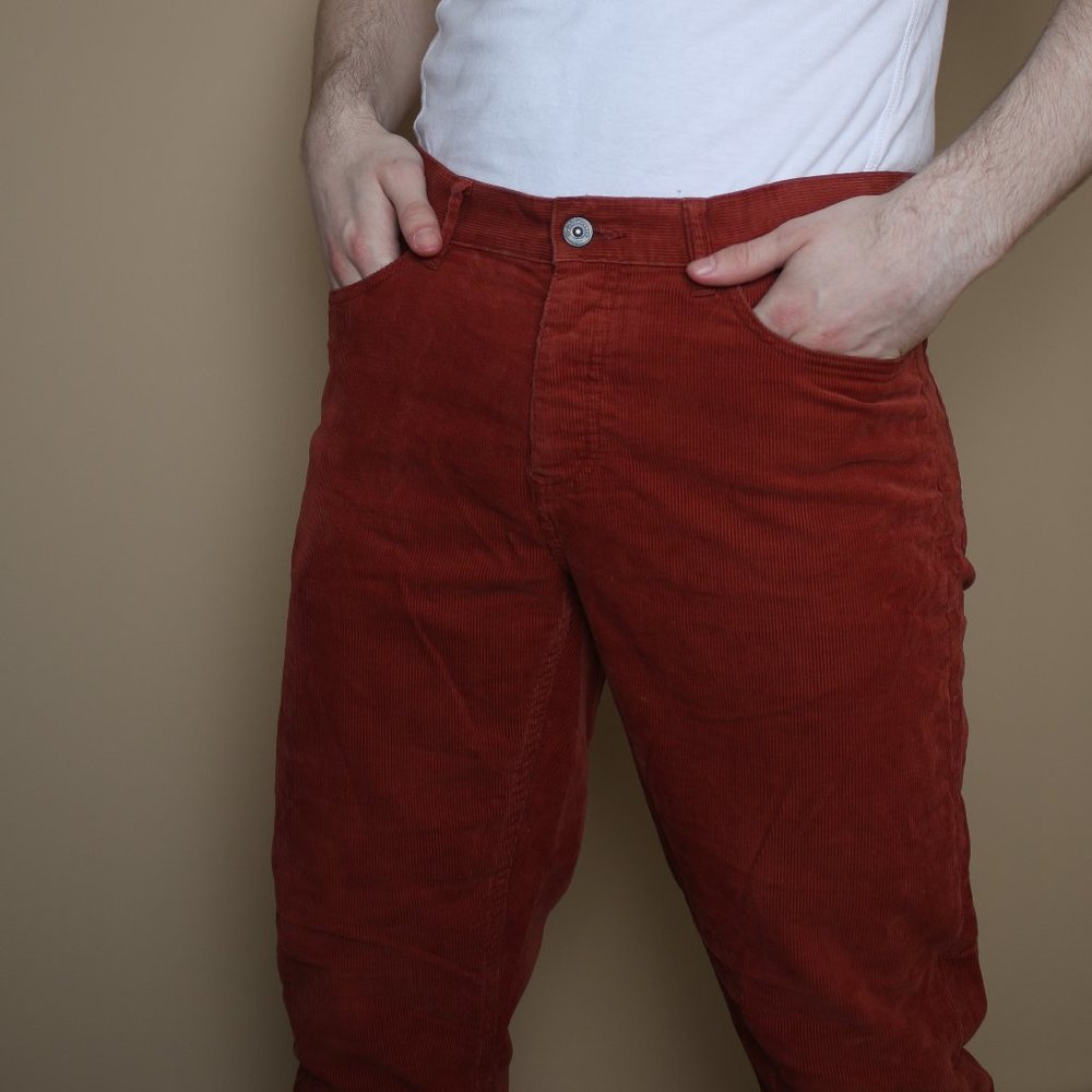Burnt Orange Corduroy Pants